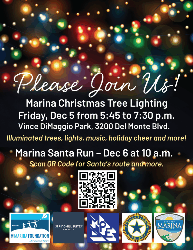 2025 Marina Tree Lighting and Santa Run